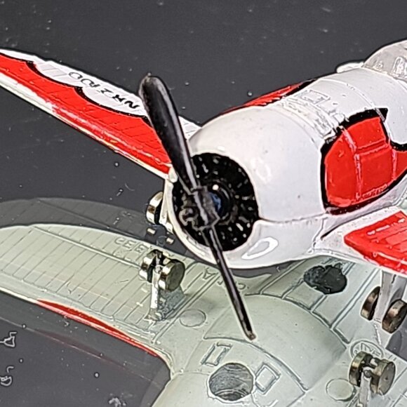 Vintage Gee Bee A135 Zee Toys Dyna Flites Red NR2100 Diecast Plane Good - Picture 5 of 10